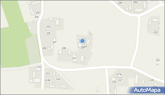 Kalników, Kalników, 210, mapa Kalników