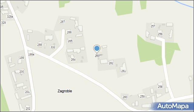 Kalników, Kalników, 263, mapa Kalników