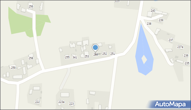 Kalników, Kalników, 286, mapa Kalników