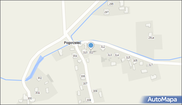 Kalników, Kalników, 311, mapa Kalników