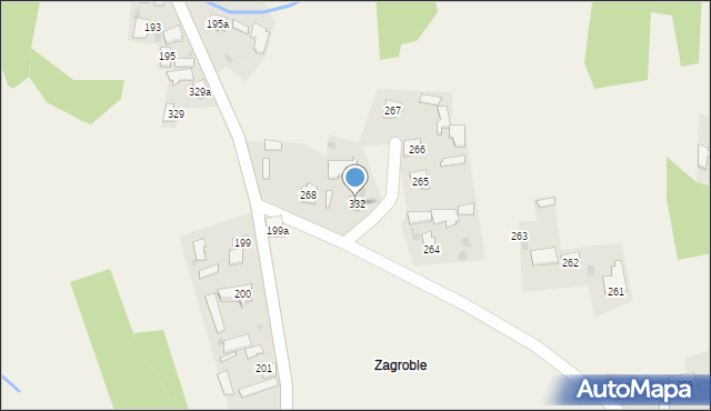 Kalników, Kalników, 332, mapa Kalników