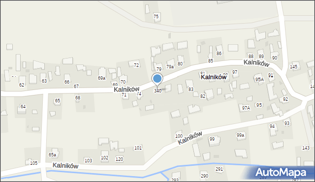 Kalników, Kalników, 340, mapa Kalników
