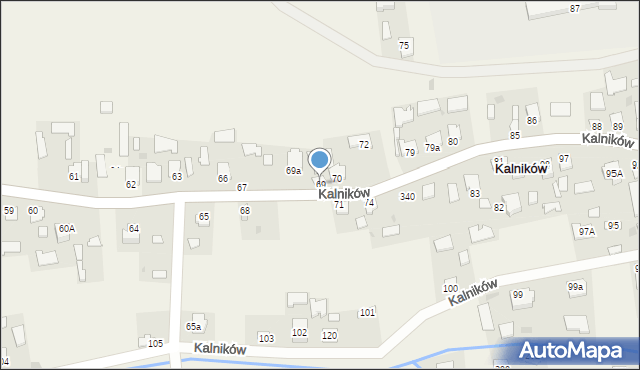 Kalników, Kalników, 69, mapa Kalników