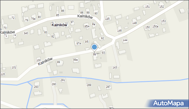 Kalników, Kalników, 94, mapa Kalników