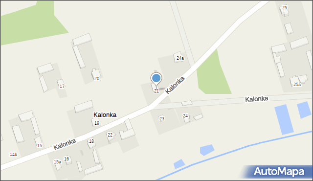 Kalonka, Kalonka, 21, mapa Kalonka