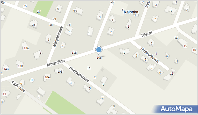 Kalonka, Kalonka, 10d, mapa Kalonka