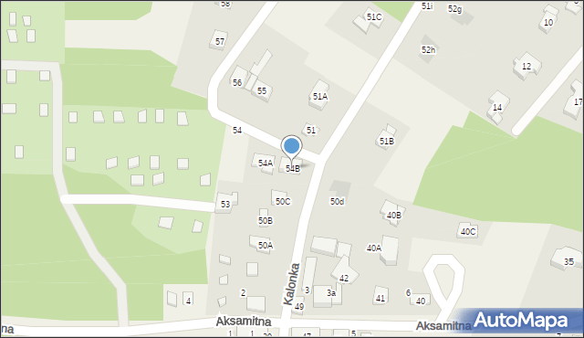 Kalonka, Kalonka, 54B, mapa Kalonka