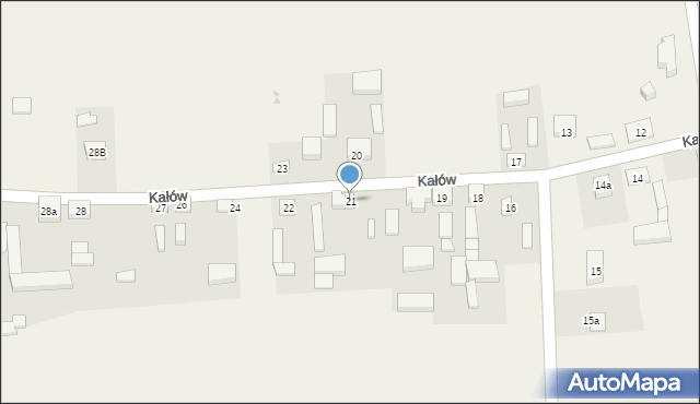 Kałów, Kałów, 21, mapa Kałów