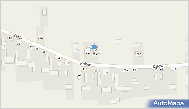 Kałów, Kałów, 30a, mapa Kałów