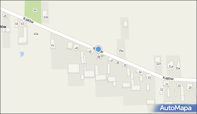 Kałów, Kałów, 38, mapa Kałów