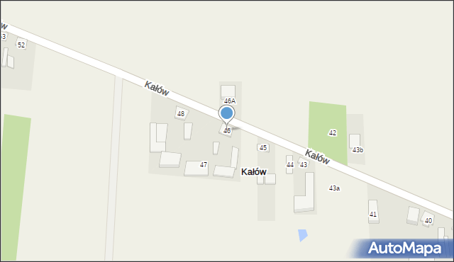 Kałów, Kałów, 46, mapa Kałów