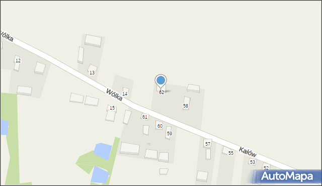 Kałów, Kałów, 62, mapa Kałów