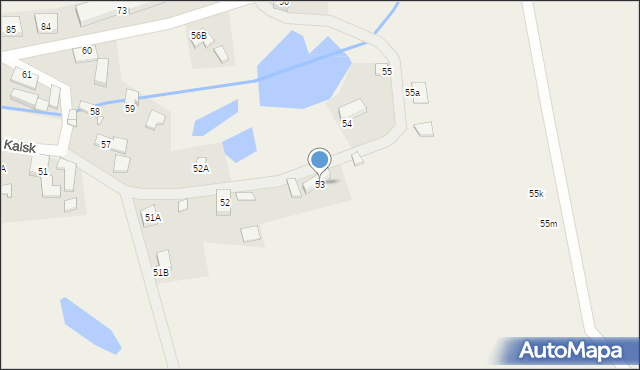 Kalsk, Kalsk, 53, mapa Kalsk