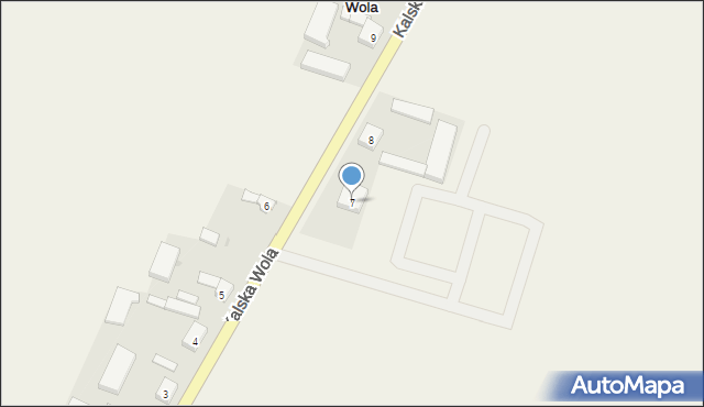 Kalska Wola, Kalska Wola, 7, mapa Kalska Wola