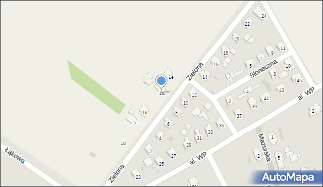Kalskie Nowiny, Kalskie Nowiny, 1a, mapa Kalskie Nowiny
