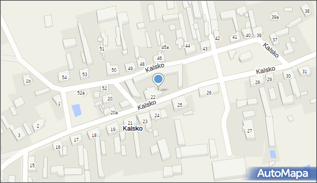 Kalsko, Kalsko, 22a, mapa Kalsko