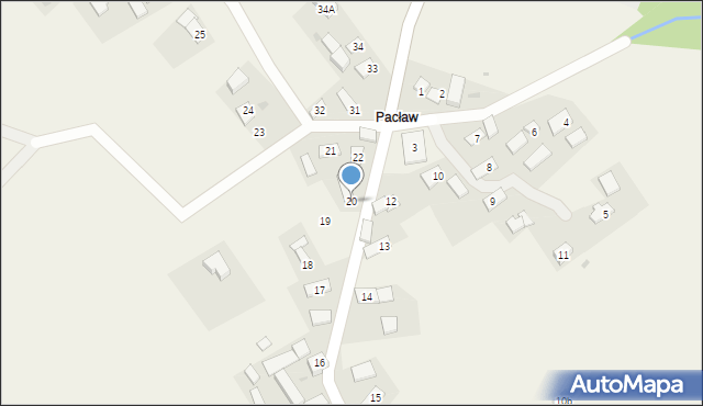 Kalwaria Pacławska, Kalwaria Pacławska, 20, mapa Kalwaria Pacławska