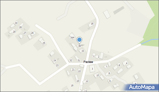 Kalwaria Pacławska, Kalwaria Pacławska, 34, mapa Kalwaria Pacławska