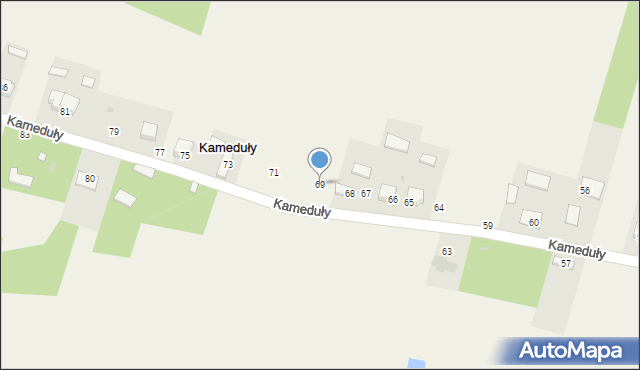 Kameduły, Kameduły, 69, mapa Kameduły