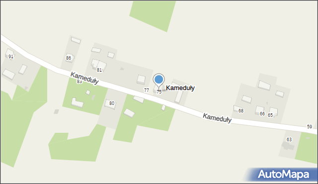 Kameduły, Kameduły, 75, mapa Kameduły