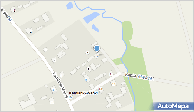 Kamianki-Wańki, Kamianki-Wańki, 7, mapa Kamianki-Wańki