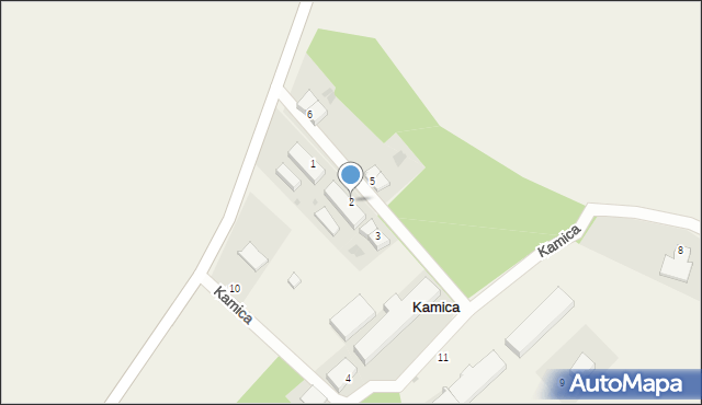 Kamica, Kamica, 2, mapa Kamica