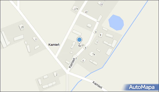 Kamień, Kamień, 5a, mapa Kamień