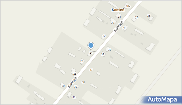 Kamień, Kamień, 24, mapa Kamień