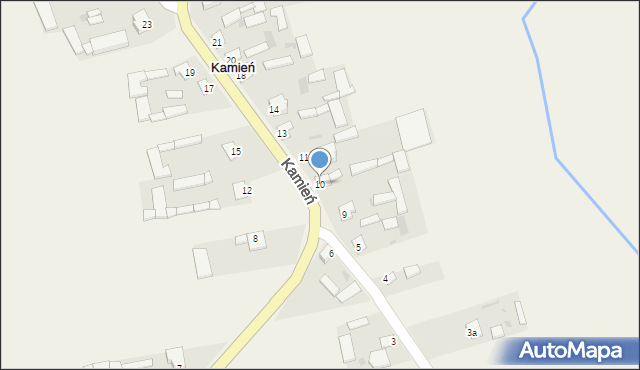 Kamień, Kamień, 10, mapa Kamień