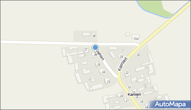 Kamień, Kamień, 26, mapa Kamień