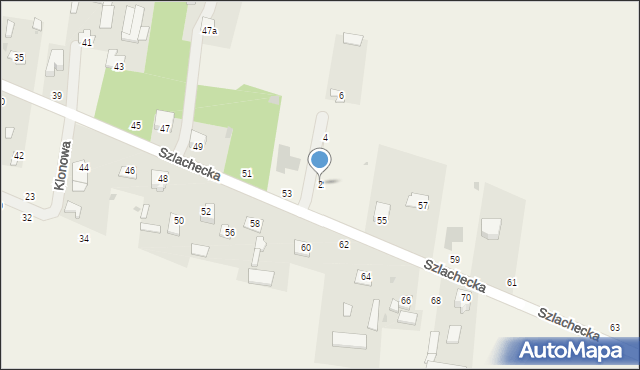 Kamień, Kalinowa, 2, mapa Kamień