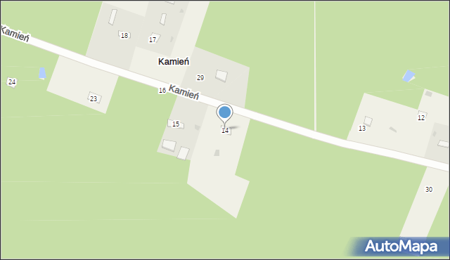 Kamień, Kamień, 14, mapa Kamień