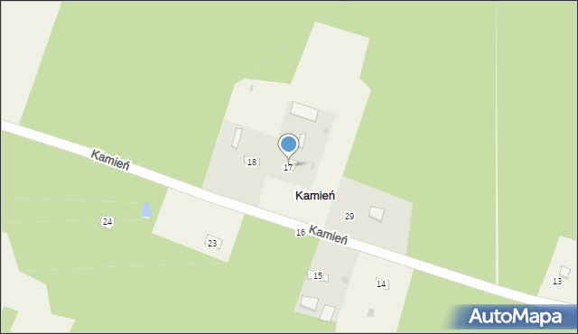 Kamień, Kamień, 17, mapa Kamień