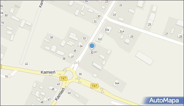 Kamień, Kamień, 32, mapa Kamień