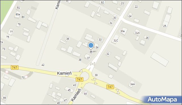 Kamień, Kamień, 35, mapa Kamień