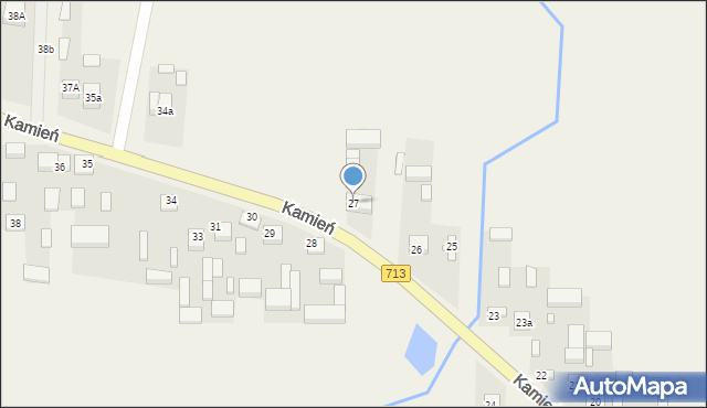 Kamień, Kamień, 27, mapa Kamień