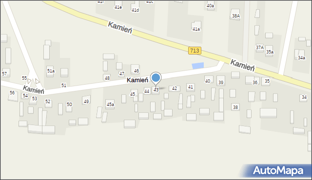 Kamień, Kamień, 43, mapa Kamień