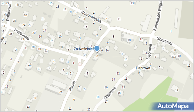 Kamień, Kanoników Regularnych, 2, mapa Kamień