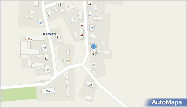 Kamień, Kamień, 24, mapa Kamień