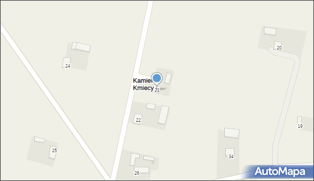 Kamień Kmiecy, Kamień Kmiecy, 21, mapa Kamień Kmiecy