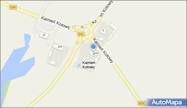 Kamień Kotowy, Kamień Kotowy, 15, mapa Kamień Kotowy