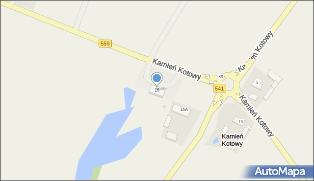 Kamień Kotowy, Kamień Kotowy, 16, mapa Kamień Kotowy