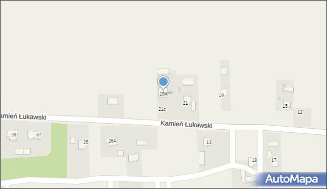 Kamień Łukawski, Kamień Łukawski, 20A, mapa Kamień Łukawski