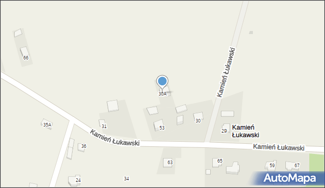 Kamień Łukawski, Kamień Łukawski, 30A, mapa Kamień Łukawski