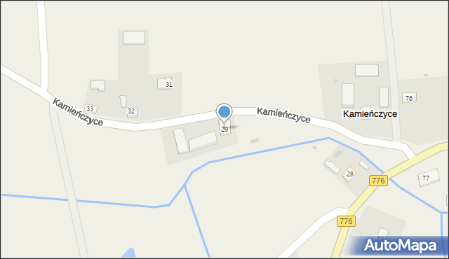 Kamieńczyce, Kamieńczyce, 29, mapa Kamieńczyce