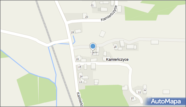 Kamieńczyce, Kamieńczyce, 17, mapa Kamieńczyce