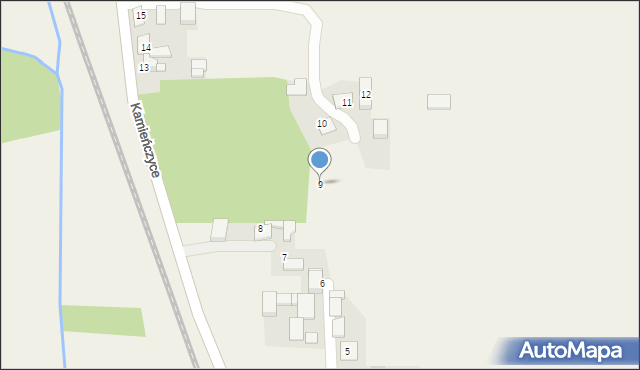 Kamieńczyce, Kamieńczyce, 9, mapa Kamieńczyce