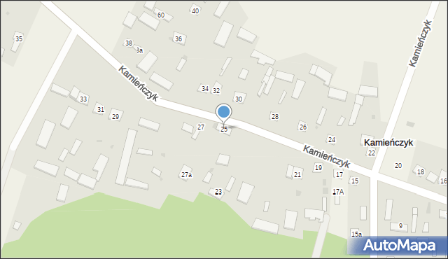 Kamieńczyk, Kamieńczyk, 25, mapa Kamieńczyk