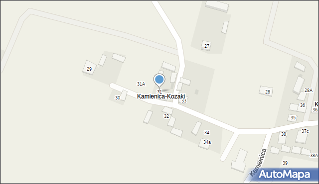 Kamienica, Kamienica, 31, mapa Kamienica