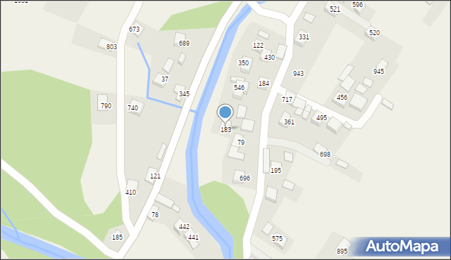 Kamienica, Kamienica, 183, mapa Kamienica